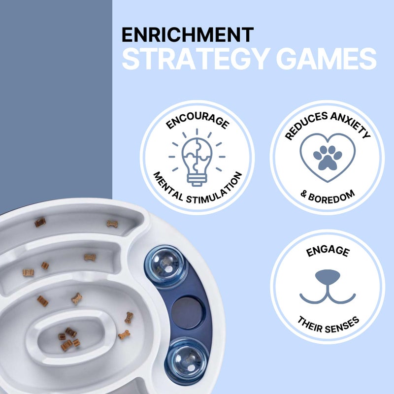 TRIXIE Slide & Feed Dog Activity Interactive Toy, Level 1 Food Puzzle Game, Brain Teasing Treat Dispenser, IQ and Mental Development Toy for Smart Dogs, Enrichment Toy for Boredom Busting - Image 2